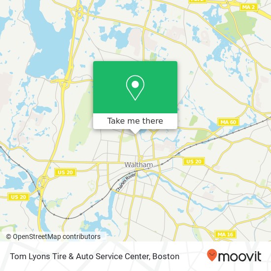 Tom Lyons Tire & Auto Service Center map