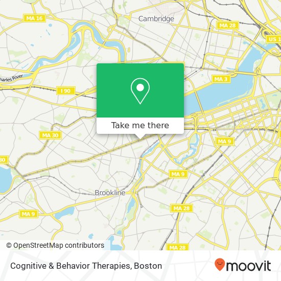 Cognitive & Behavior Therapies map