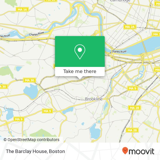The Barclay House map