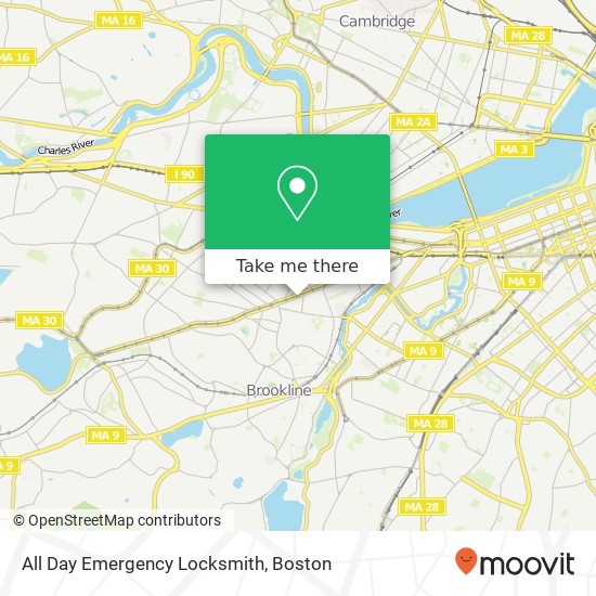 Mapa de All Day Emergency Locksmith