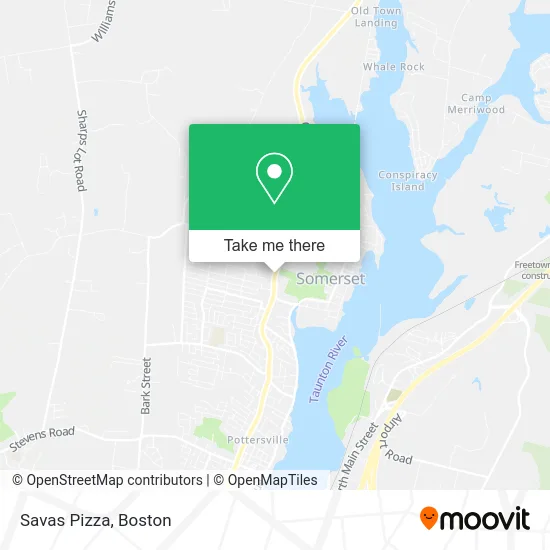 Savas Pizza map