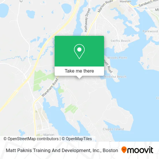 Matt Paknis Training And Development, Inc. map