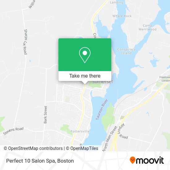 Perfect 10 Salon Spa map