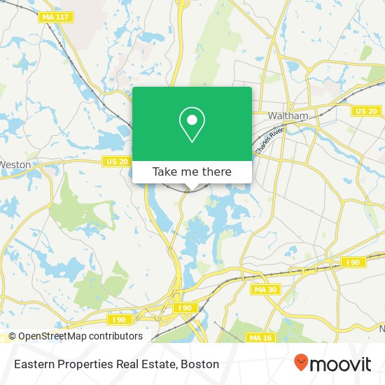 Eastern Properties Real Estate map