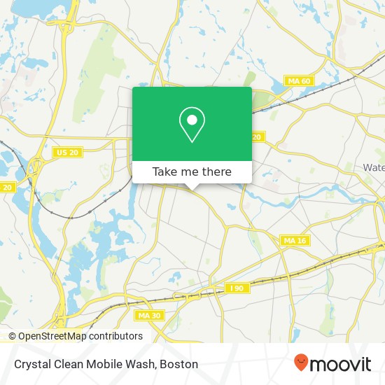 Crystal Clean Mobile Wash map