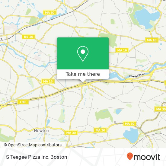 S Teegee Pizza Inc map