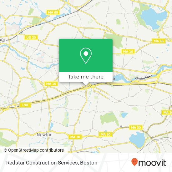 Redstar Construction Services map