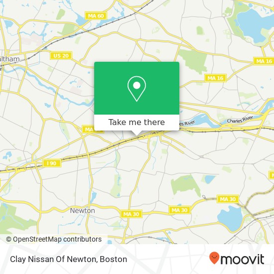 Clay Nissan Of Newton map
