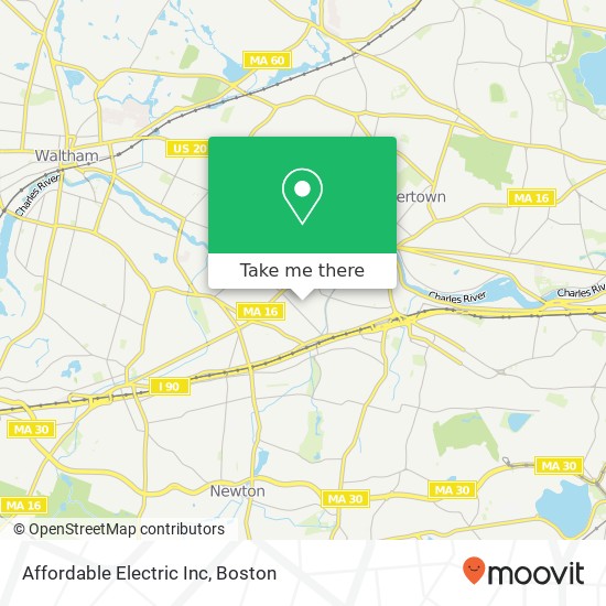 Affordable Electric Inc map