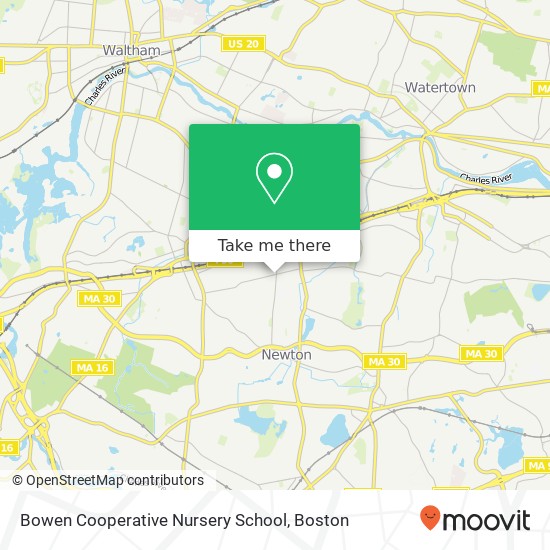 Bowen Cooperative Nursery School map