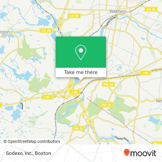 Sodexo, Inc. map