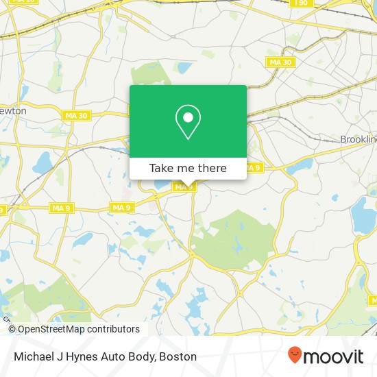 Mapa de Michael J Hynes Auto Body