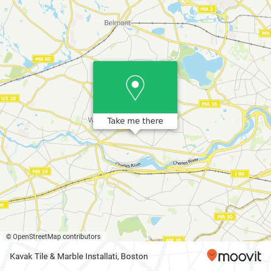 Kavak Tile & Marble Installati map