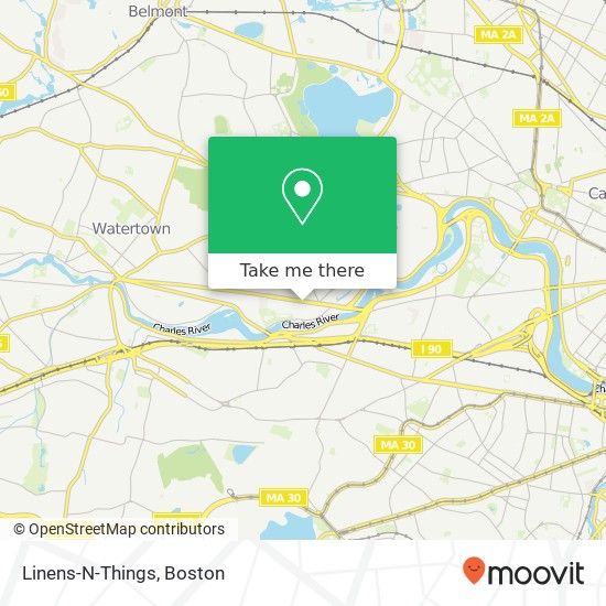 Linens-N-Things map