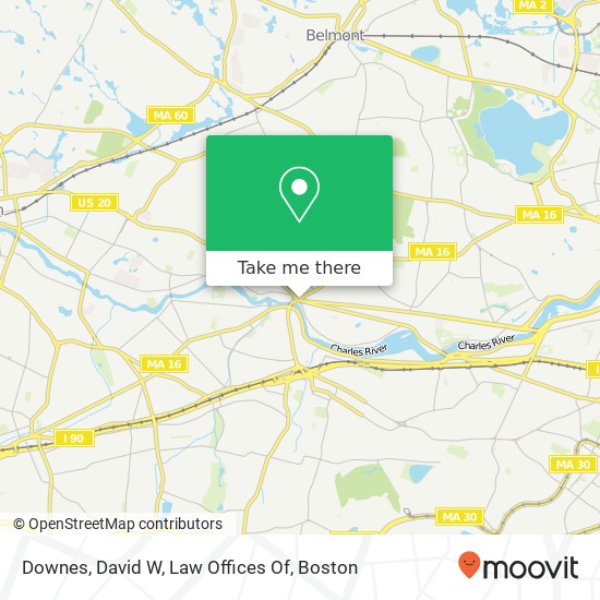 Mapa de Downes, David W, Law Offices Of