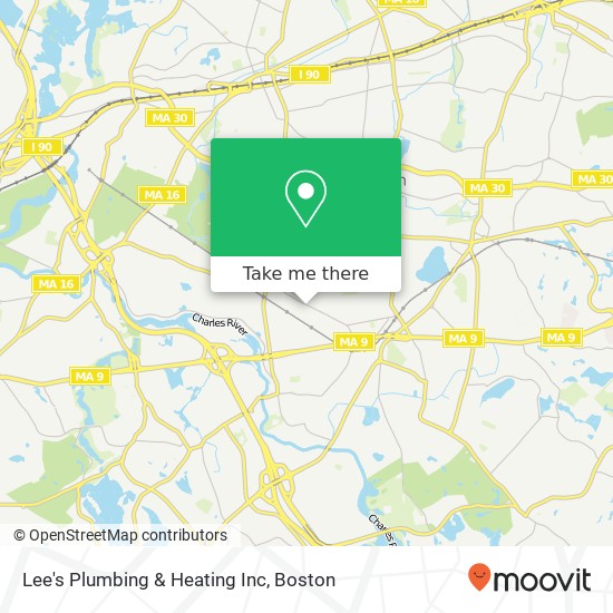 Mapa de Lee's Plumbing & Heating Inc