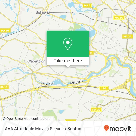 Mapa de AAA Affordable Moving Services