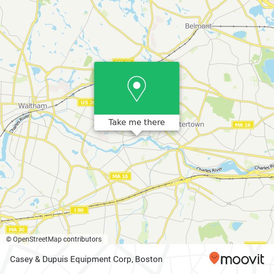 Mapa de Casey & Dupuis Equipment Corp