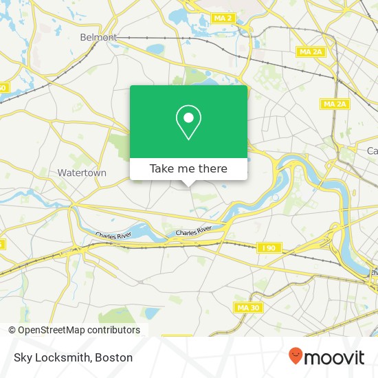 Sky Locksmith map