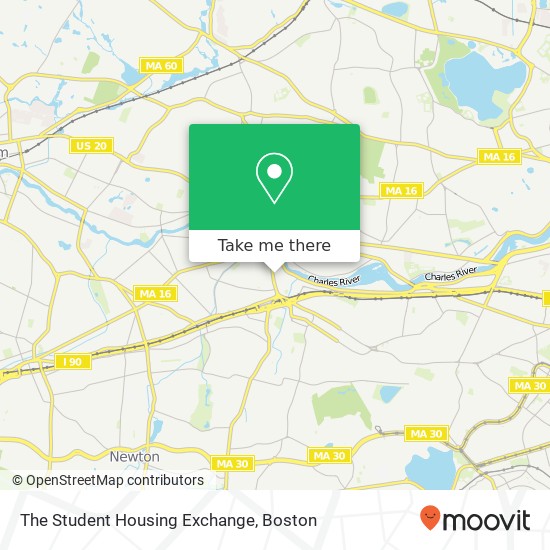The Student Housing Exchange map