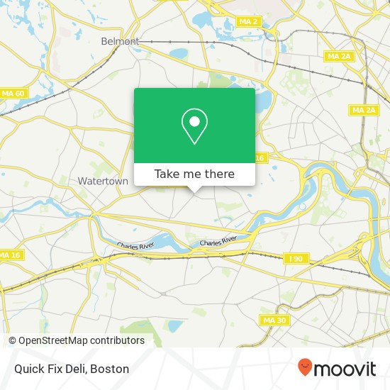 Mapa de Quick Fix Deli