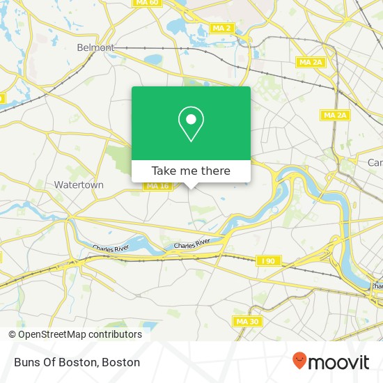 Buns Of Boston map