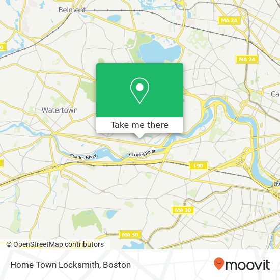 Mapa de Home Town Locksmith