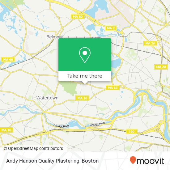 Andy Hanson Quality Plastering map