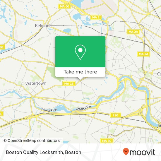 Boston Quality Locksmith map