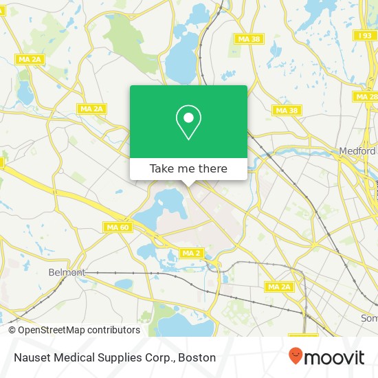 Mapa de Nauset Medical Supplies Corp.