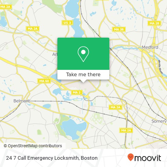 24 7 Call Emergency Locksmith map