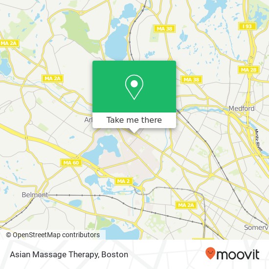 Asian Massage Therapy map