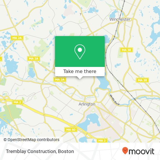 Tremblay Construction map