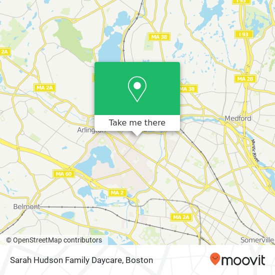 Sarah Hudson Family Daycare map