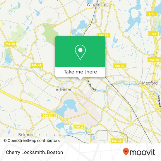 Cherry Locksmith map