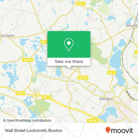 Wall Street Locksmith map