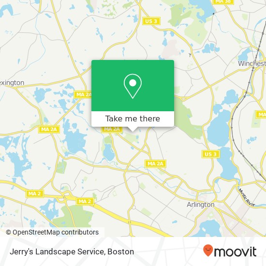 Jerry's Landscape Service map
