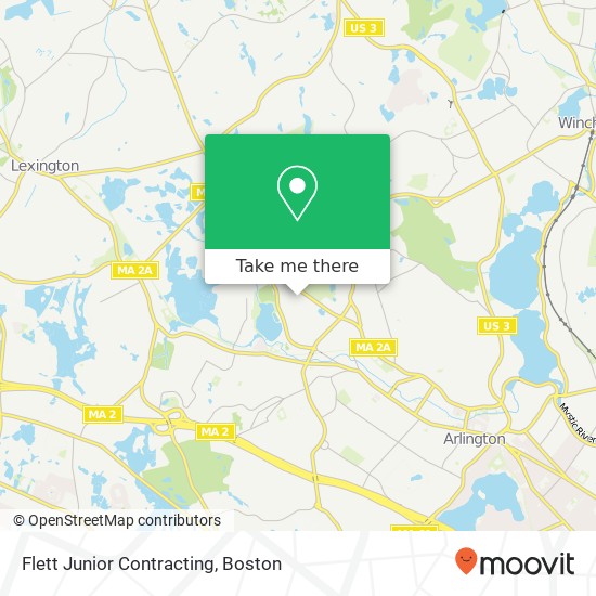 Flett Junior Contracting map