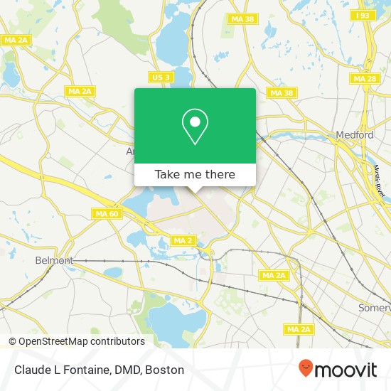 Claude L Fontaine, DMD map