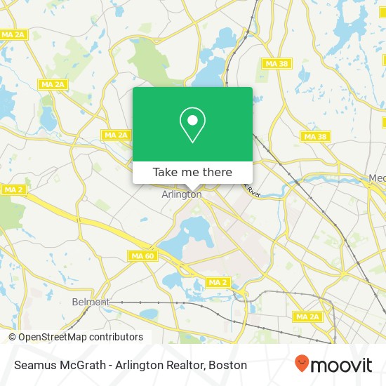 Seamus McGrath - Arlington Realtor map