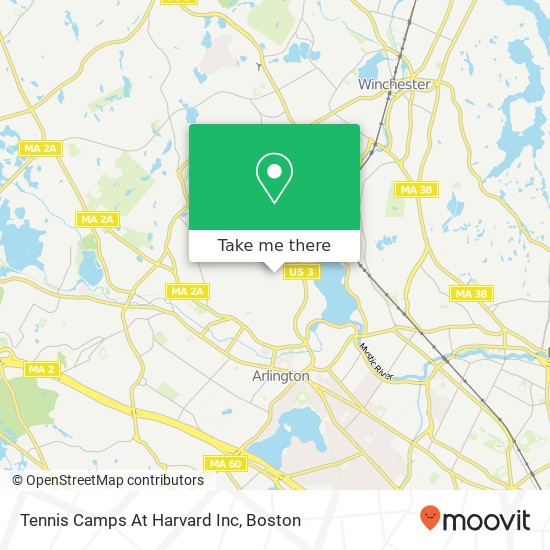 Mapa de Tennis Camps At Harvard Inc