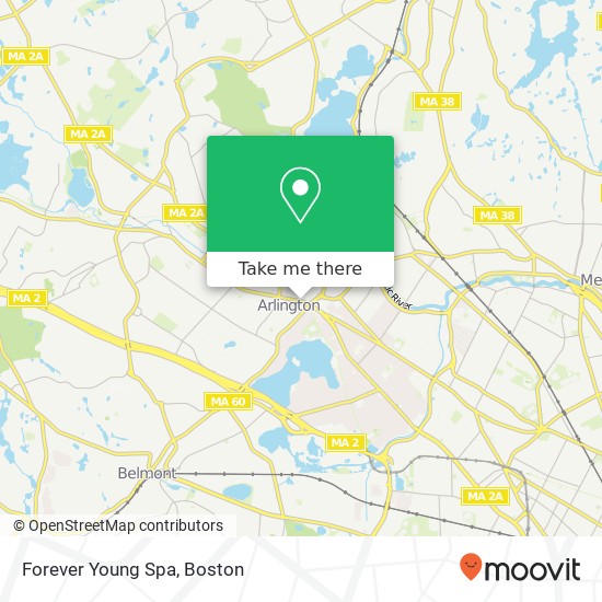 Forever Young Spa map