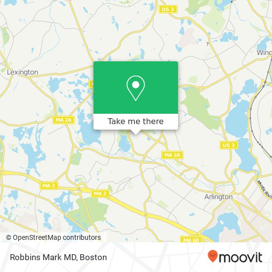 Robbins Mark MD map