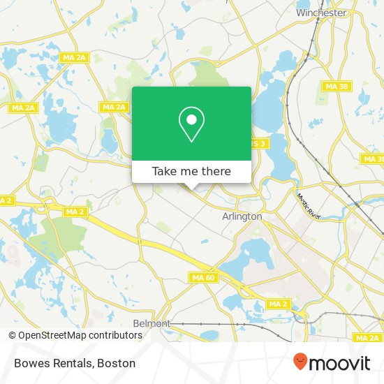 Bowes Rentals map