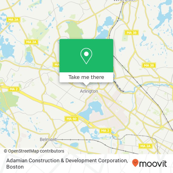 Adamian Construction & Development Corporation map