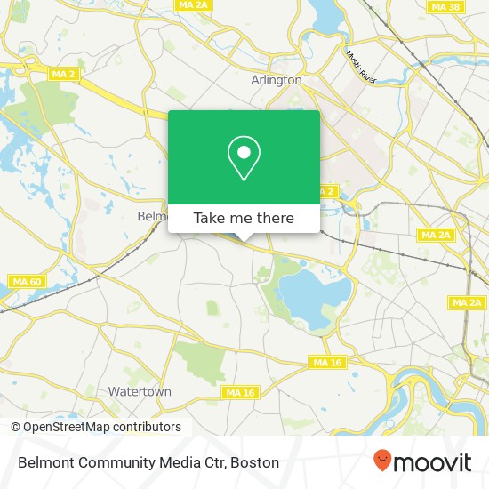 Mapa de Belmont Community Media Ctr