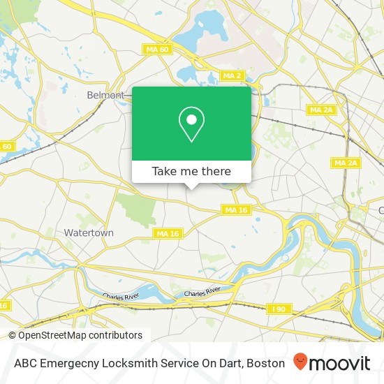 Mapa de ABC Emergecny Locksmith Service On Dart