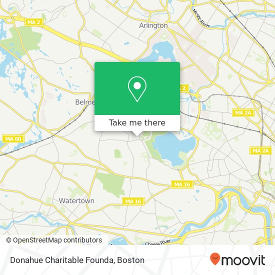 Mapa de Donahue Charitable Founda