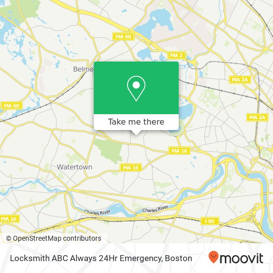 Mapa de Locksmith ABC Always 24Hr Emergency