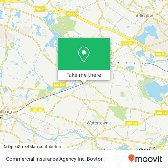 Mapa de Commercial Insurance Agency Inc